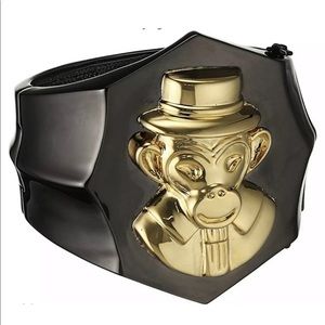 AMEDEO 67mm Brass Monkey & Hematite Bracelet